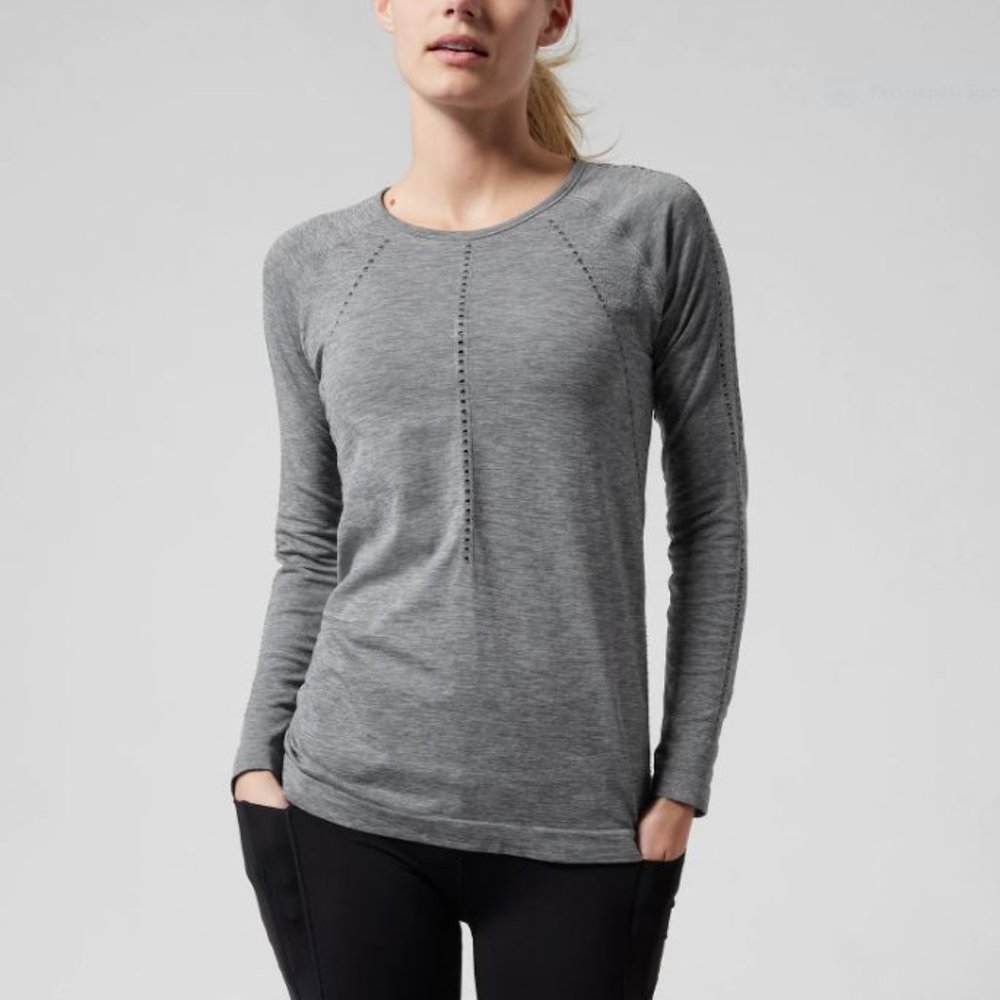 Athleta Foothill Seamless Long Sleeve Top - EUC